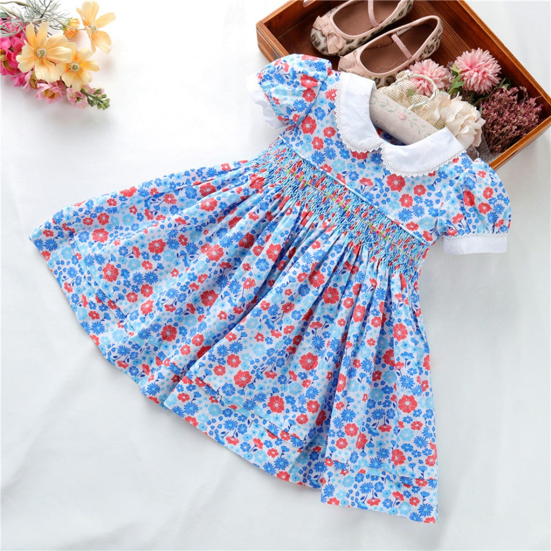 Vestido fruncido floral