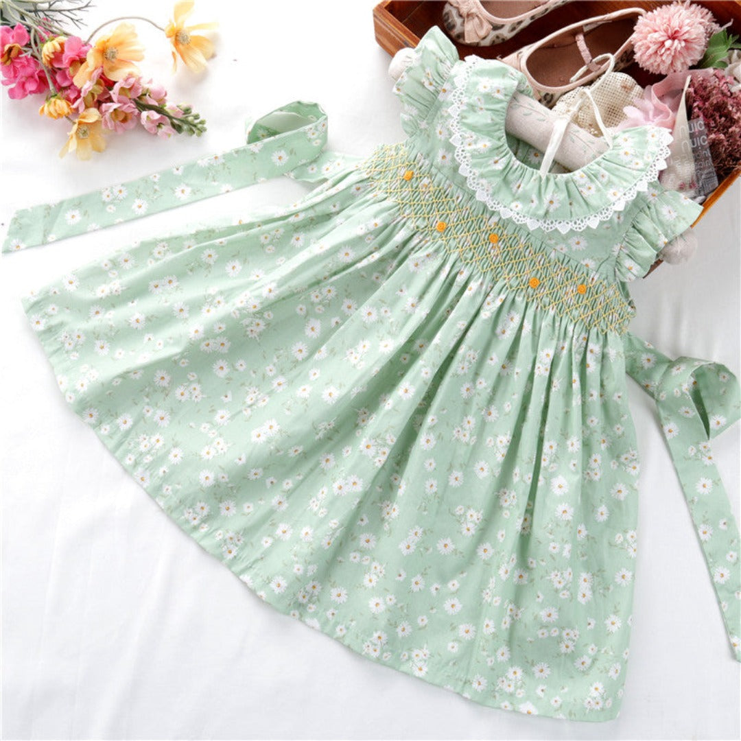 Vestido Bebé Niña Fruncido Floral