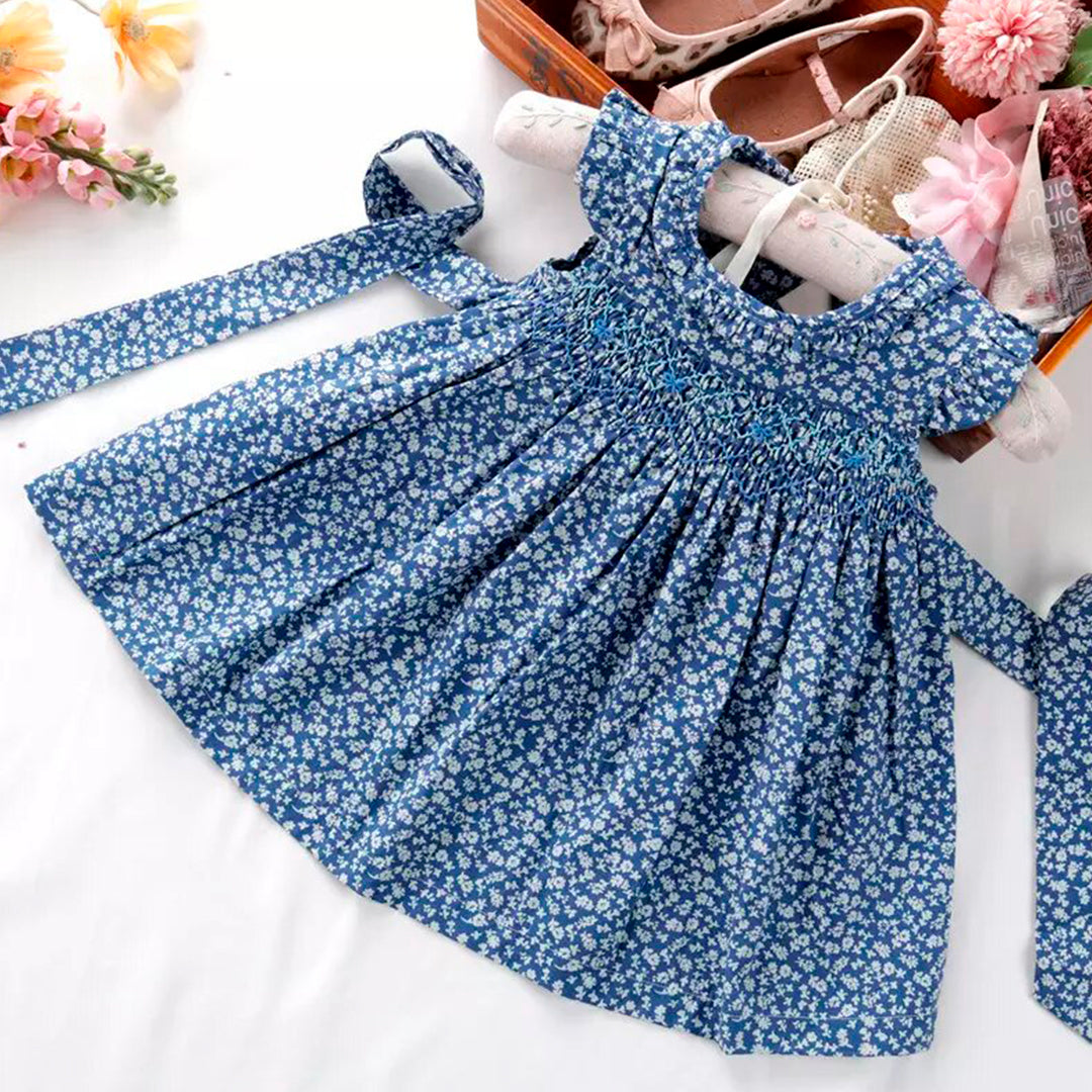 Vestido Bebé Niña Fruncido Floral