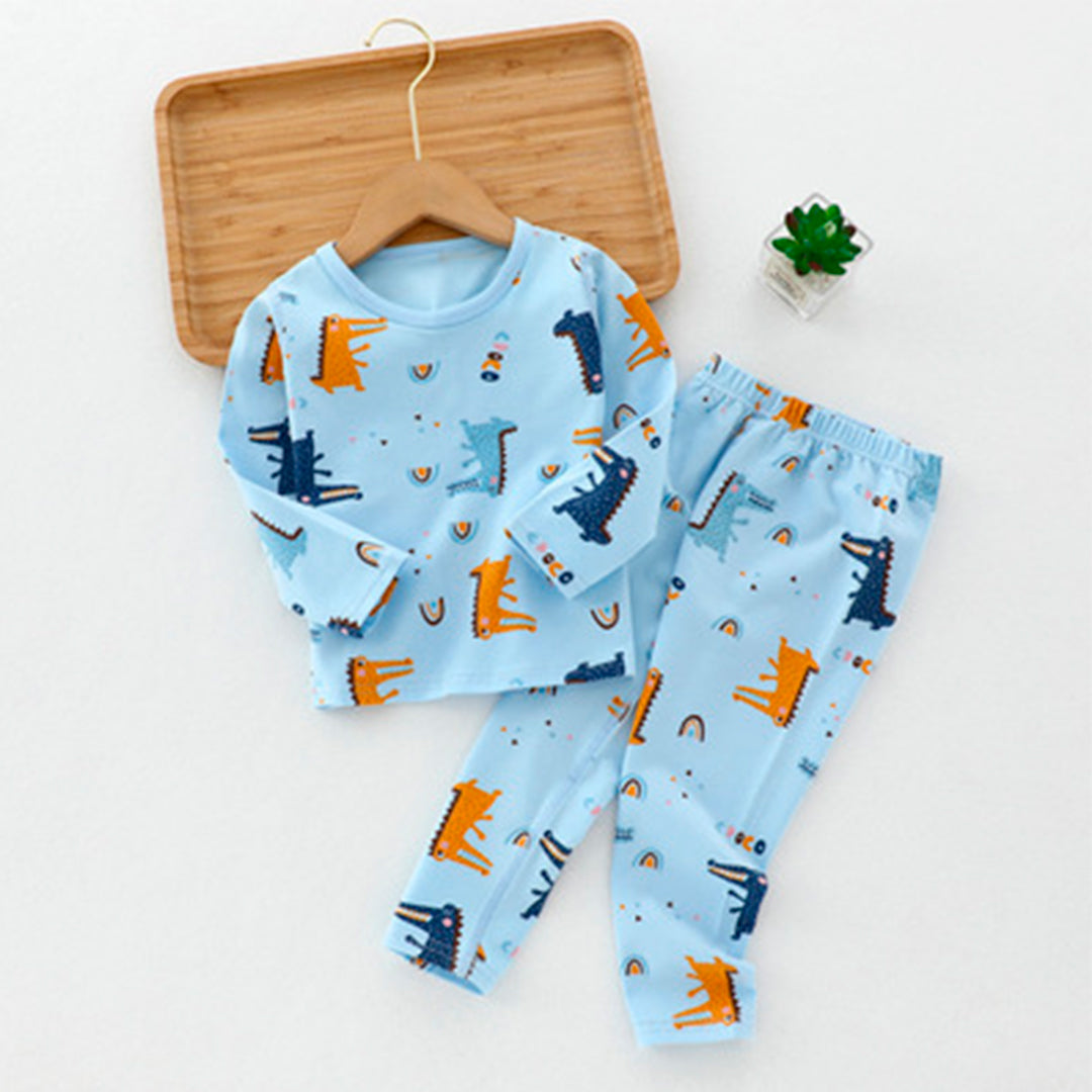 Pijama 2 piezas Dino azul