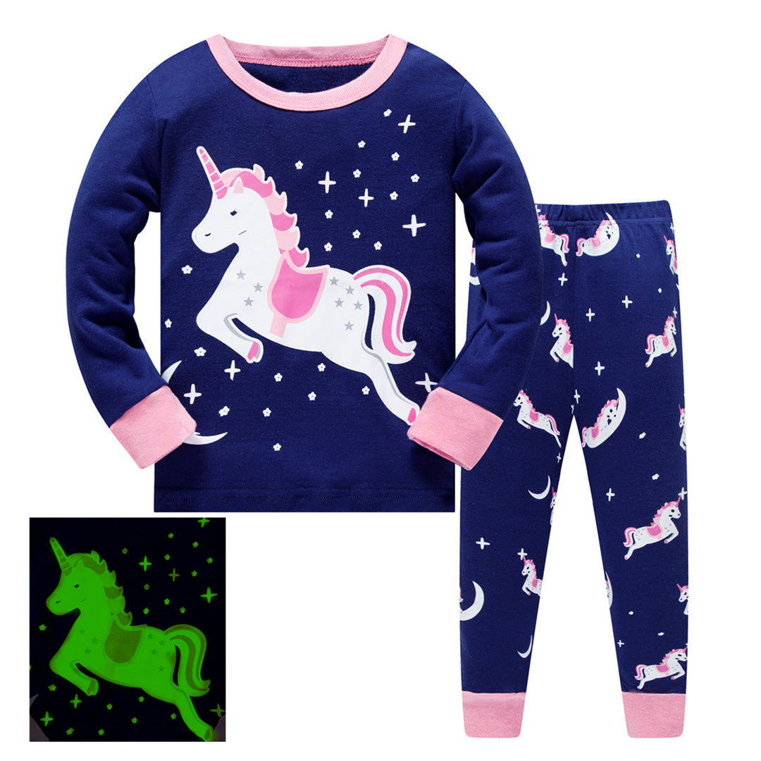 Pijama Unicornio que Brilla en la Oscuridad