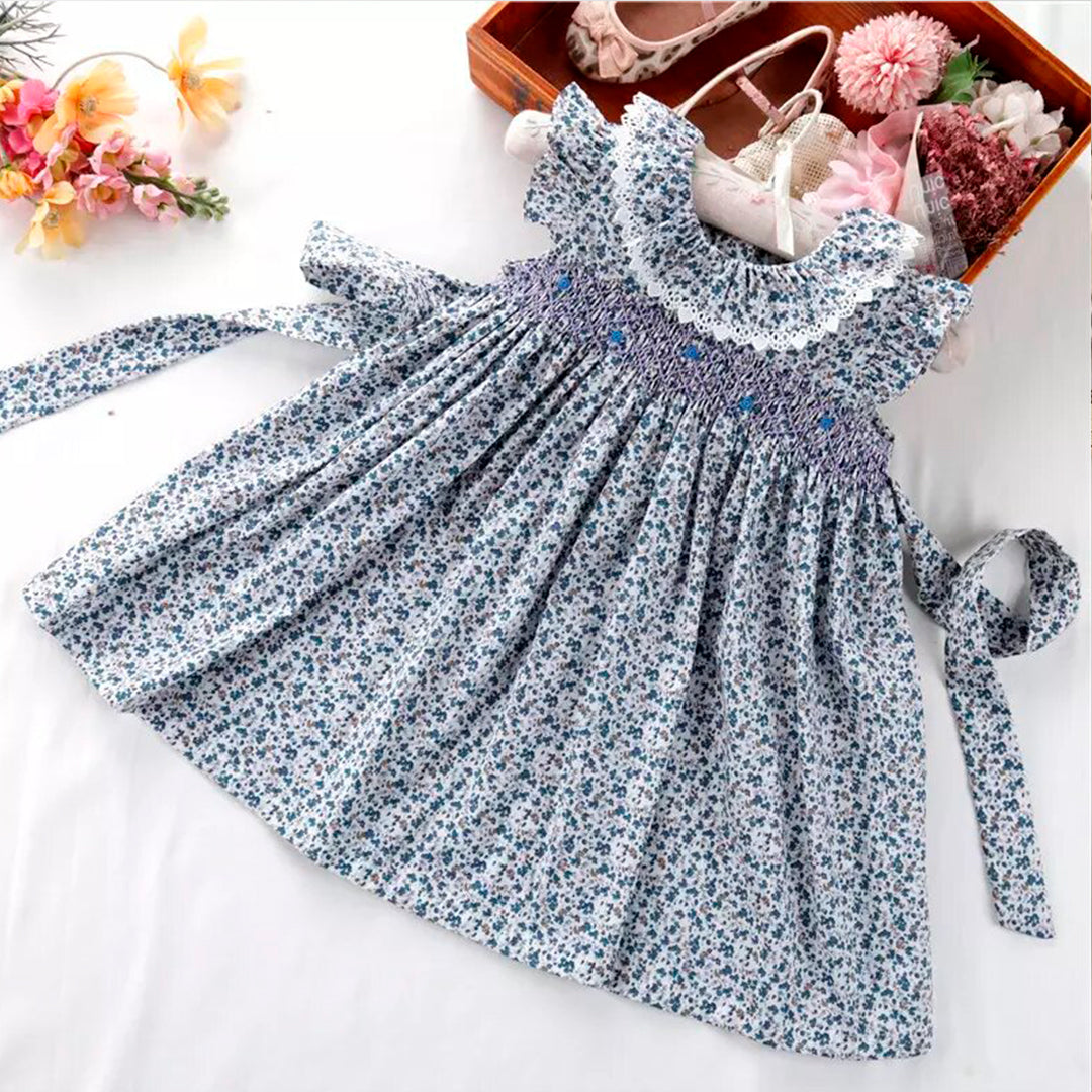 Vestido Bebé Niña Fruncido Floral
