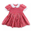 Vestido fruncido floral para niñas