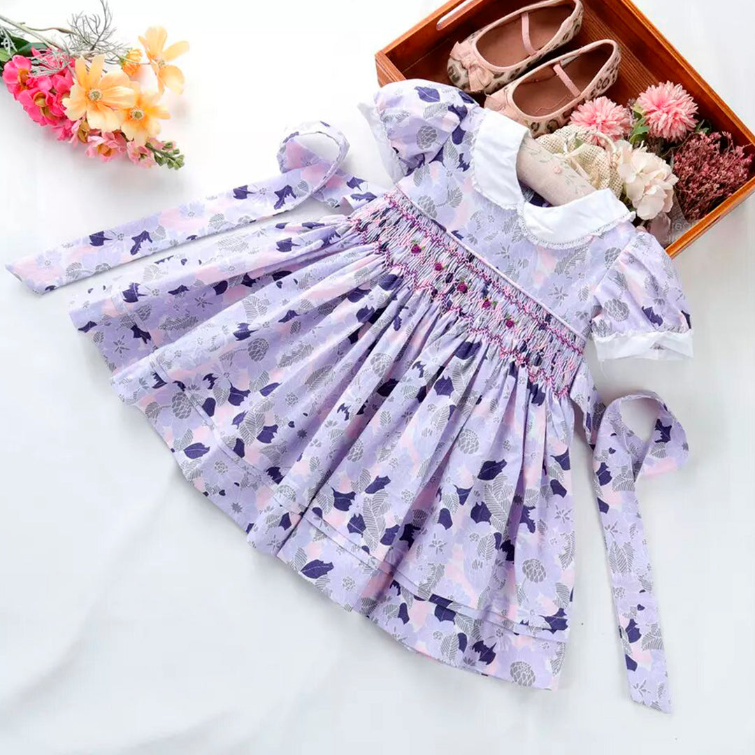 Vestido fruncido floral