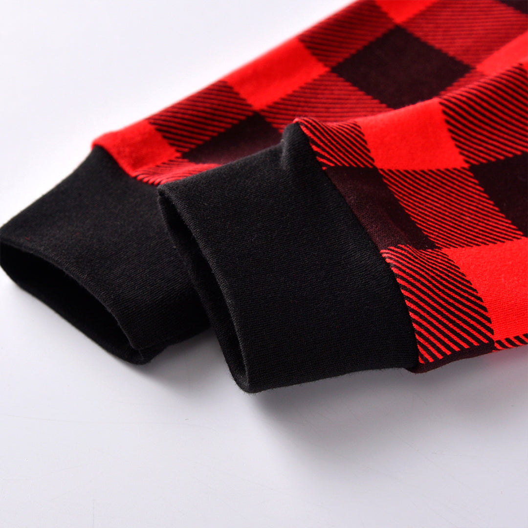 Pijama de renos navideños de dos piezas